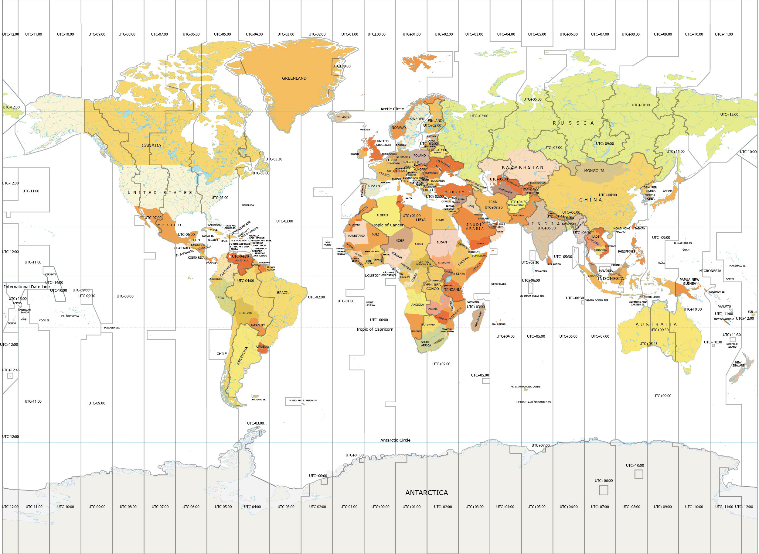 World Time Zone Map World Timezone Map Global Time Zone Map International Time Zone Map 3157